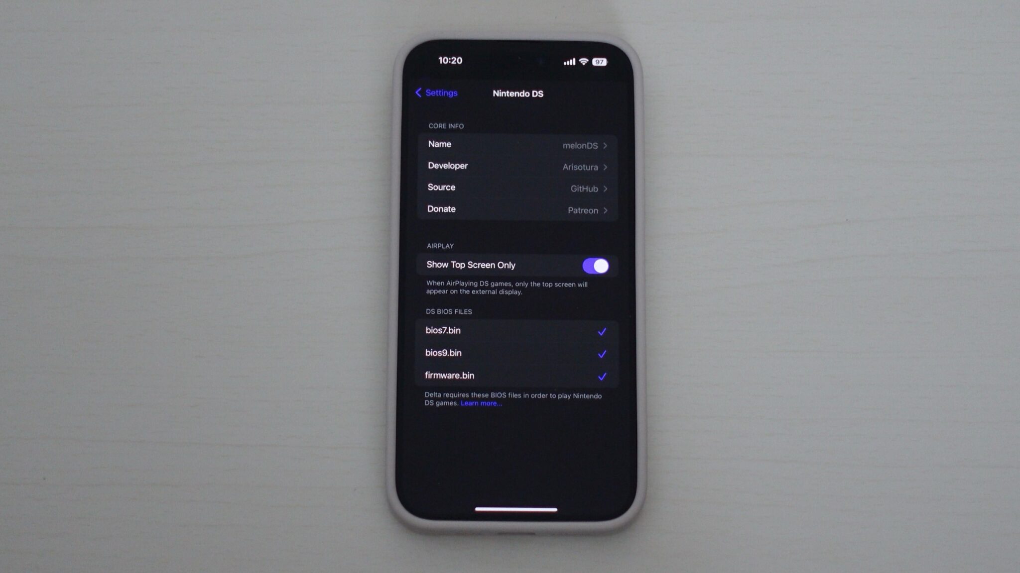 Iphone Setting Bio iPhoneのエミュレーター「Delta」でDSを遊んでみた!BIOSとfirmwareが必須 | 最新テック SAISHIN TECH